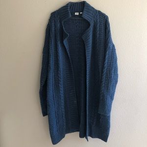 Gap Cable Knit Open-Front Cardigan